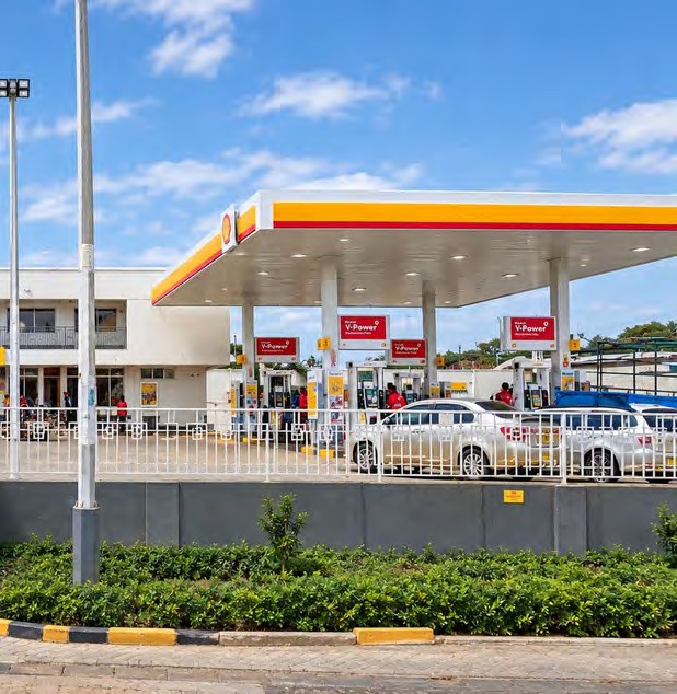 Completed Shell service station and Shell Select convenience store